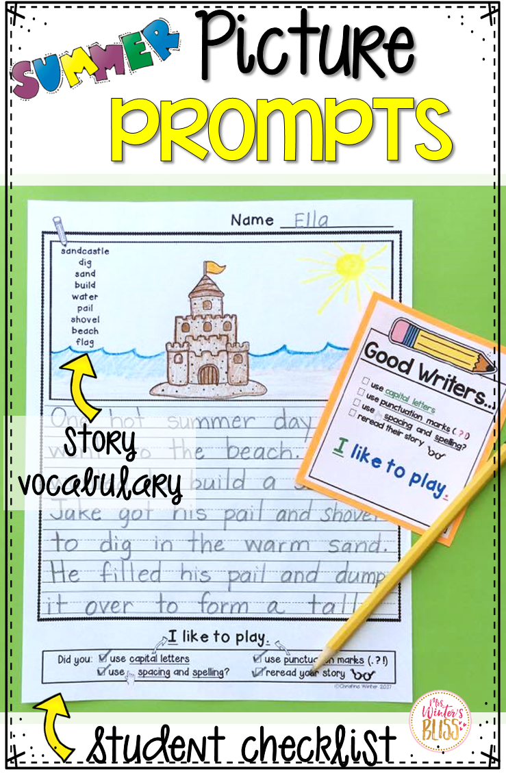 Writing Picture Prompts - Lead in Literacy - Resources For Kindergarten