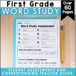 1st Grade Word Study Assessments EDITABLE {Year-long} - Lead in ...