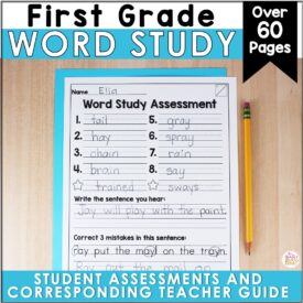 1st Grade Word Study Assessments EDITABLE {Year-long} - Lead in ...