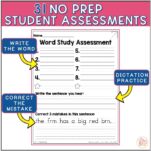 1st Grade Word Study Assessments & Word Lists BUNDLE - editable ...