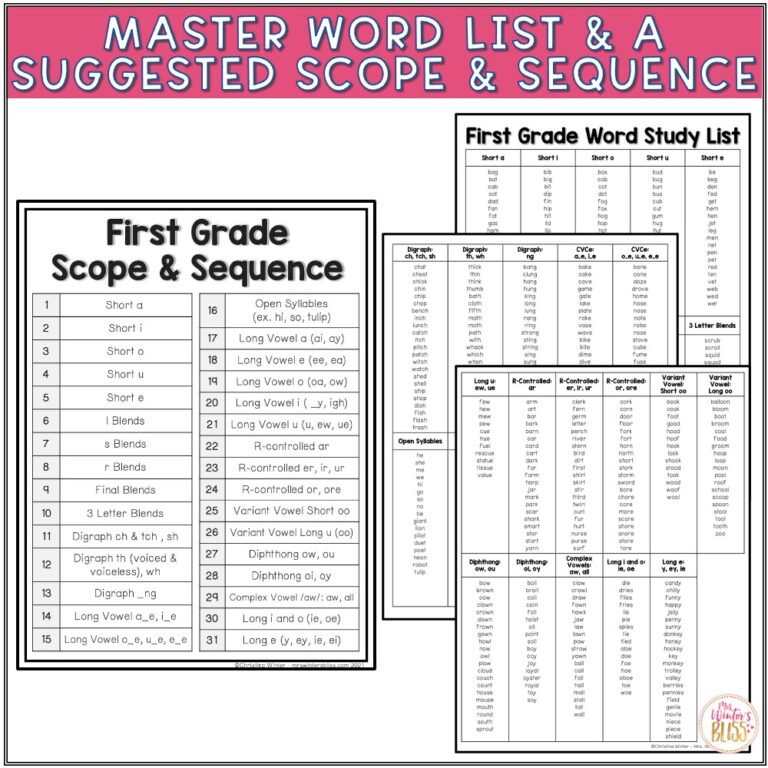 1st Grade Word Study Assessments & Word Lists BUNDLE - editable ...
