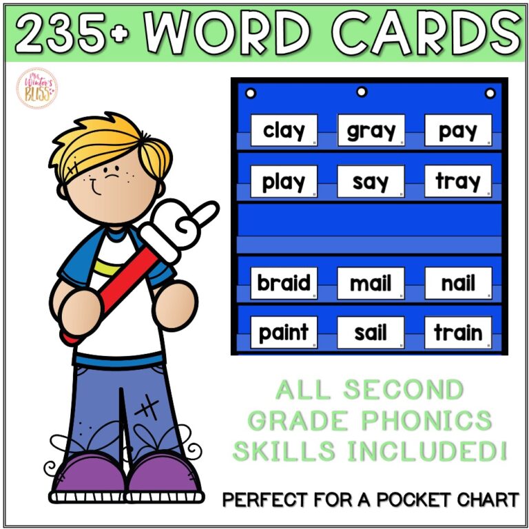 2nd Grade Word Study List, Printables, Word Cards - editable {yearlong ...