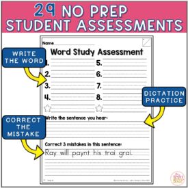 2nd Grade Word Study Printables & Assessment yearlong BUNDLE- editable ...