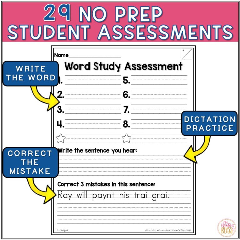 2nd Grade Word Study Printables & Assessment yearlong BUNDLE- editable ...