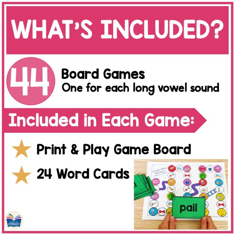 Slides and Ladders Phonics Game Center - Yearlong Bundle - Lead in ...