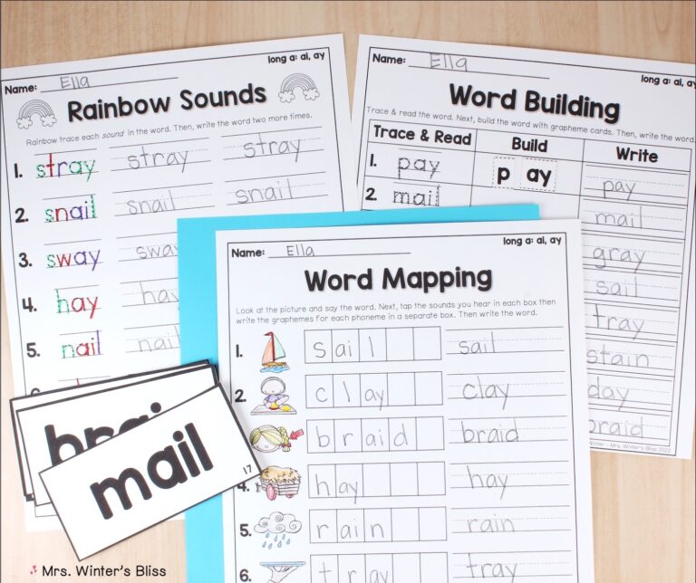 Weekly Word Study Units for K-3 - Lead in Literacy - Resources For ...