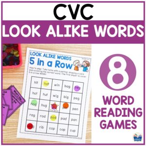 CVC Activities for Beginning Readers - Lead in Literacy - Resources For ...