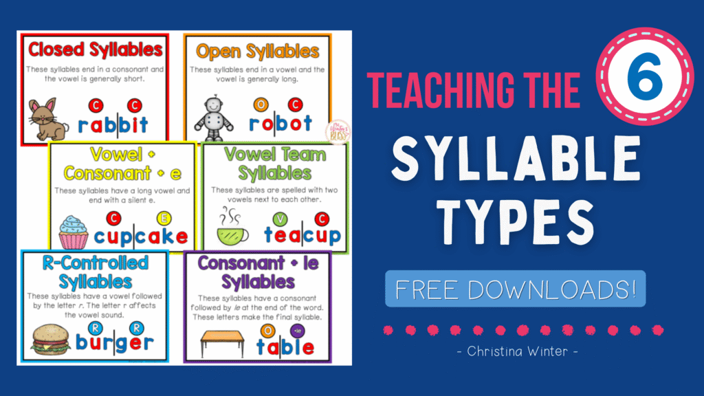 Teaching the 6 Syllable Types
