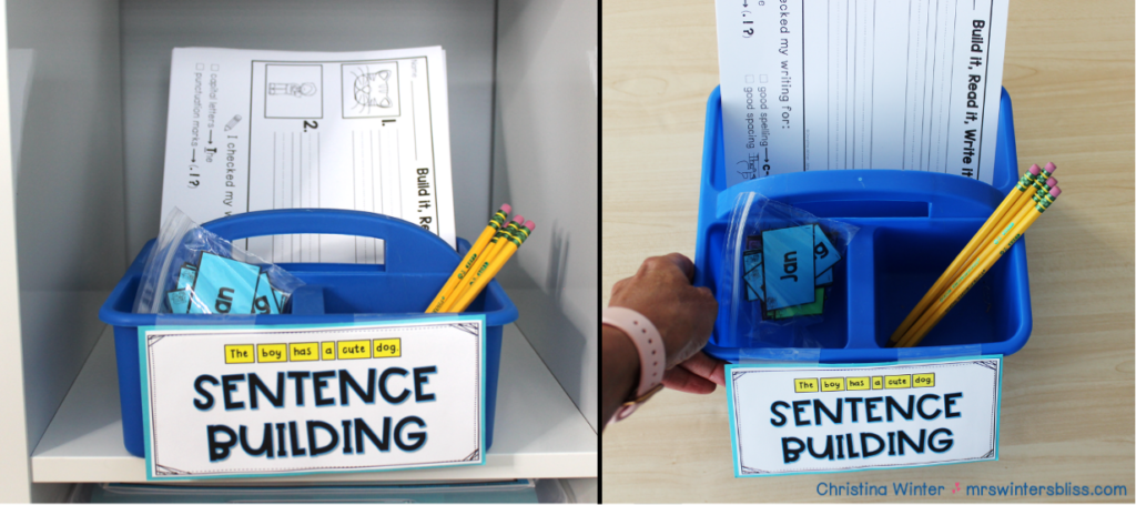 Organize materials intentionally so students have everything they need and can work independently. 