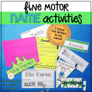 name activities fine motor skills